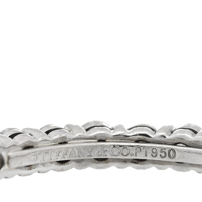 Tiffany Platinum Diamond 2.2mm Full Circle Forever Band Ring 50 5.5 4 of 4