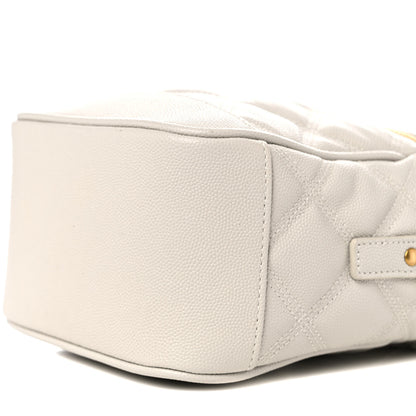 Saint Laurent Grain de Poudre Quilted 80's Vanity Bag Crema Soft 9 of 9