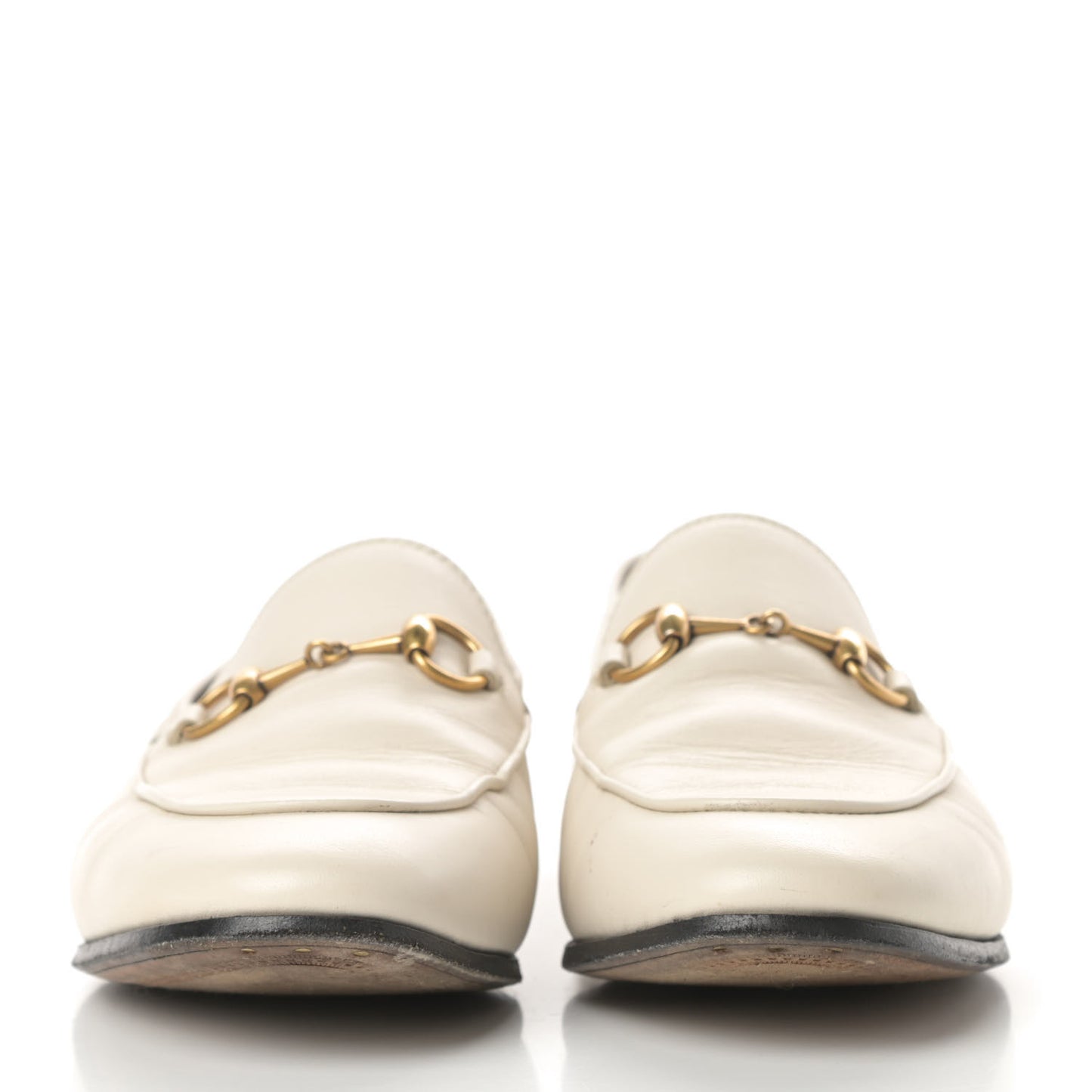 Lambskin Womens Brixton Horsebit Loafers 36.5 Mystic White