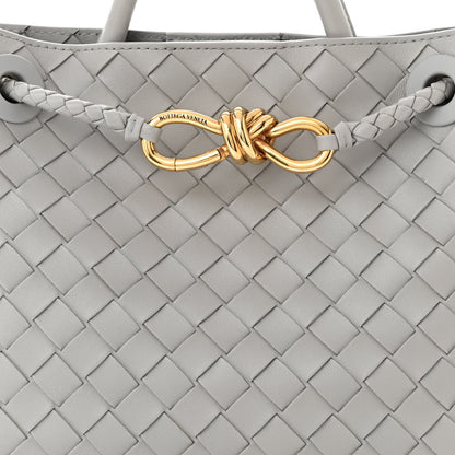 Bottega Veneta Nappa Intrecciato Small Andiamo Shoulder Bag Sterling 7 of 9