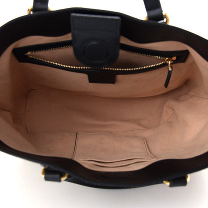 Gucci Soft GG Supreme Monogram Bees Small Crossbody Tote Beige Oro Black 5 of 9