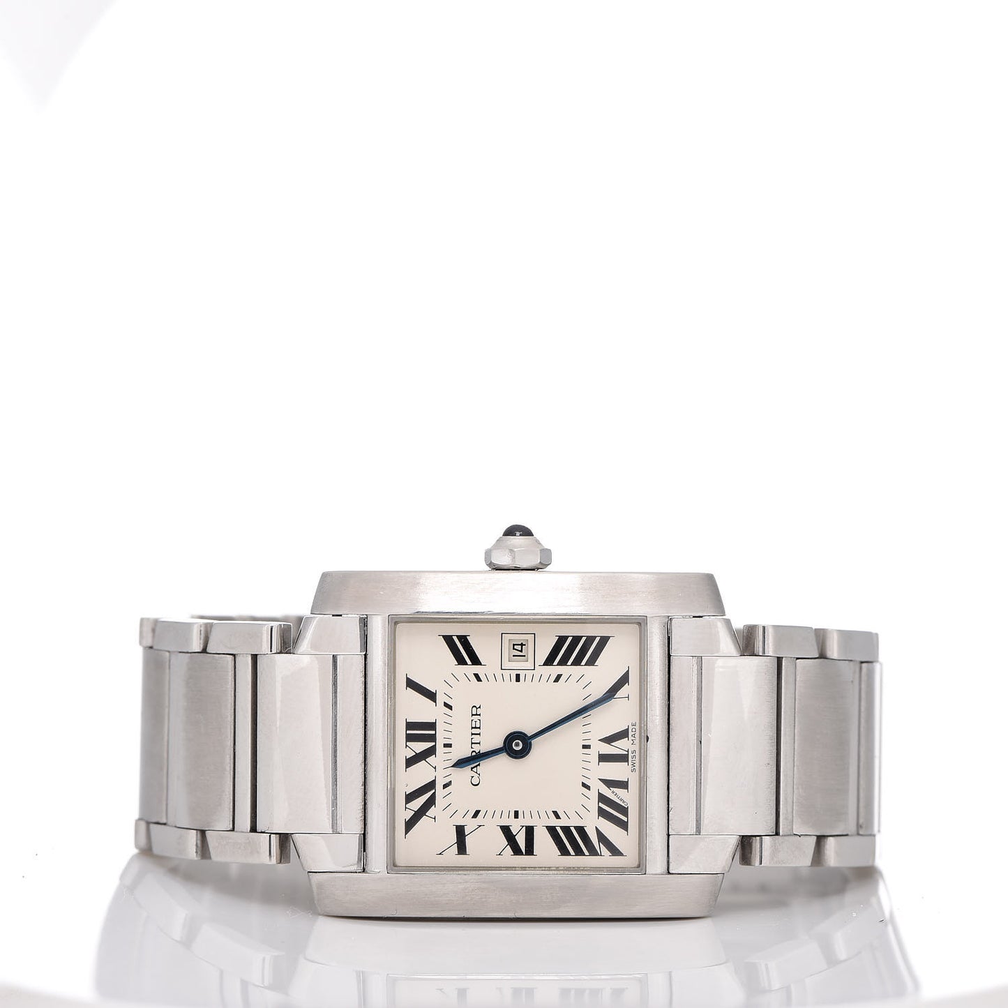 Stainless Steel 25mm Tank Francaise Quartz Watch