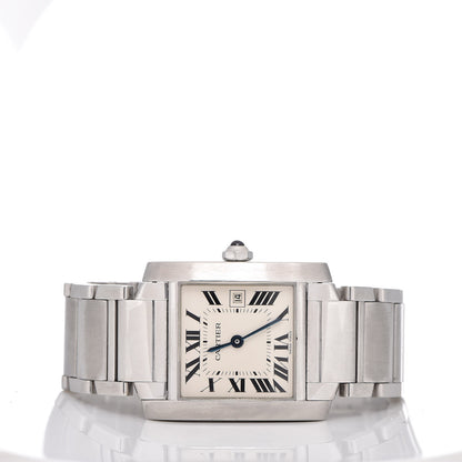 Cartier Stainless Steel 25mm Tank Francaise Quartz Watch 3 of 9