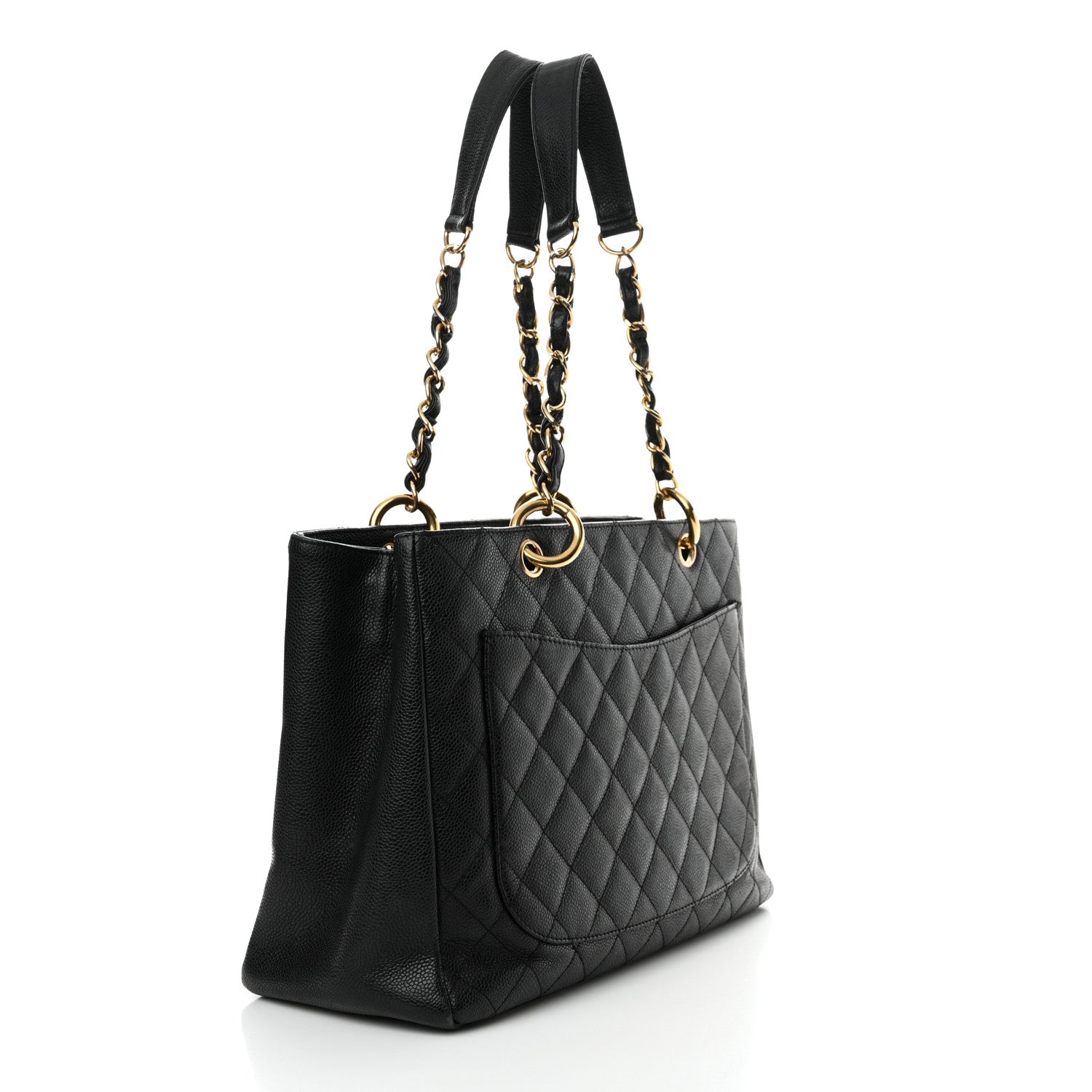 Chanel Caviar Quilted Grand Shopping Tote GST Black 3 of 22