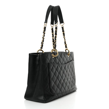 Chanel Caviar Quilted Grand Shopping Tote GST Black 3 of 22