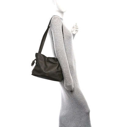 Loewe Calfskin Flamenco Knot Clutch Vintage Khaki 2 of 10