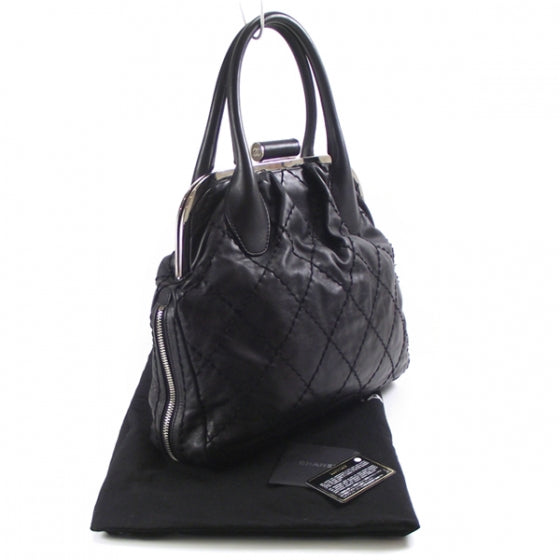 Lambskin Expandable Stitched Tote