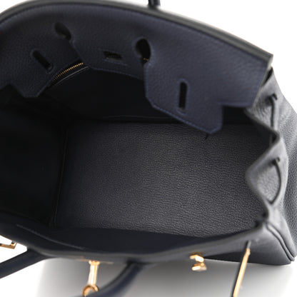 Hermes Togo Birkin 25 Bleu Nuit 5 of 11