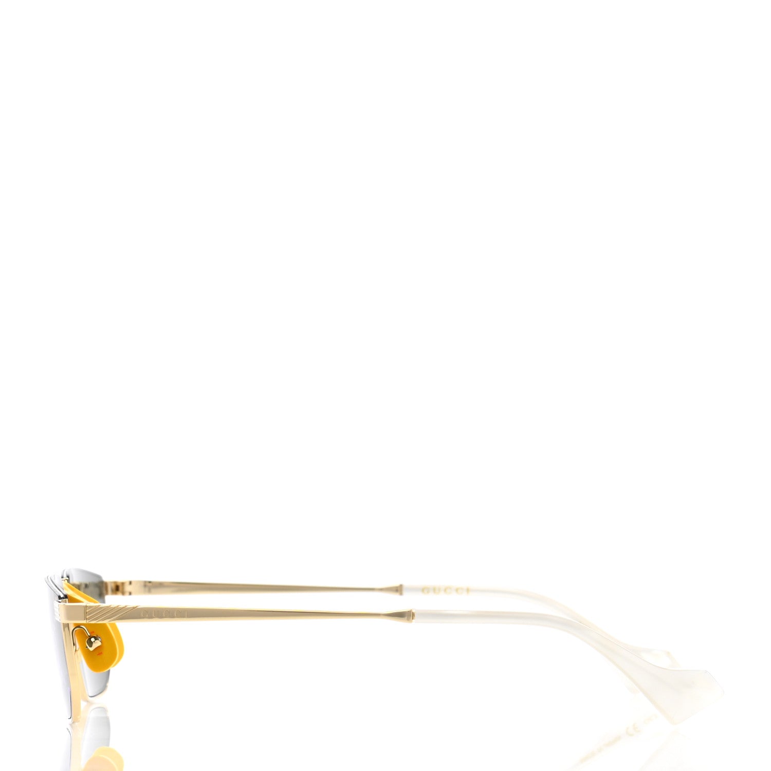 Gucci Metal Logo Sunglasses GG0627S Gold 3 of 9