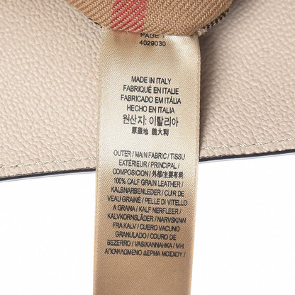 Burberry Soft Grain Calfskin Medium Buckle Tote Limestone 9 of 10