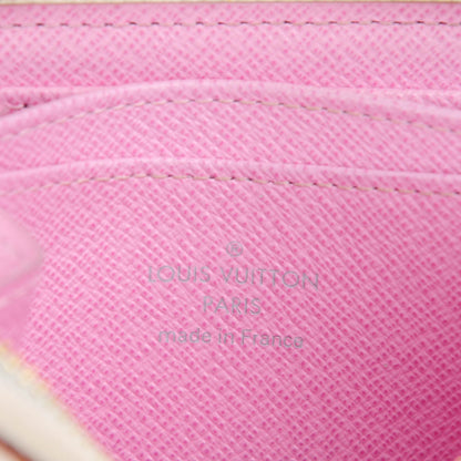 Louis Vuitton Monogram Multicolor Zippy Coin Purse Wallet White Litchi 6 of 7