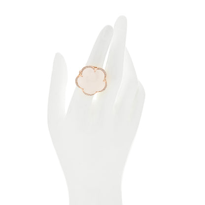 Pasquale Bruni 18K Rose Gold Diamond Milky Quartz 22mm Bon Ton Ring 53 6.5 2 of 7