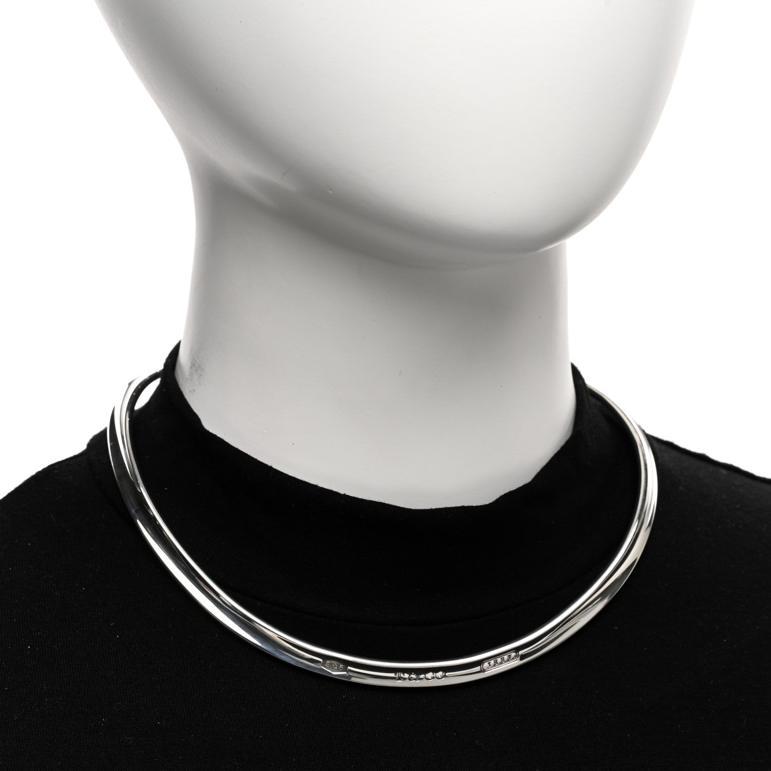 Tiffany Sterling Silver 1837 Collar Necklace 2 of 3