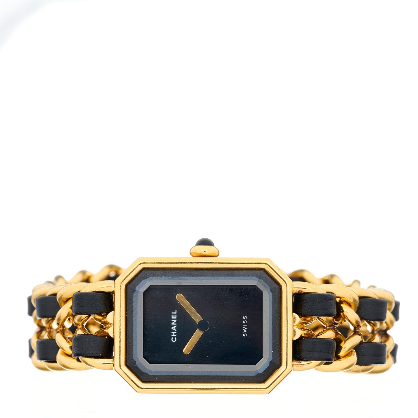 Stainless Steel Lambskin 20mm Chain Premiere Quartz Watch Gold M