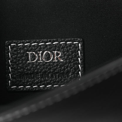 Christian Dior X KAWS Grained Calfskin Saddle Pouch Black 6 of 11