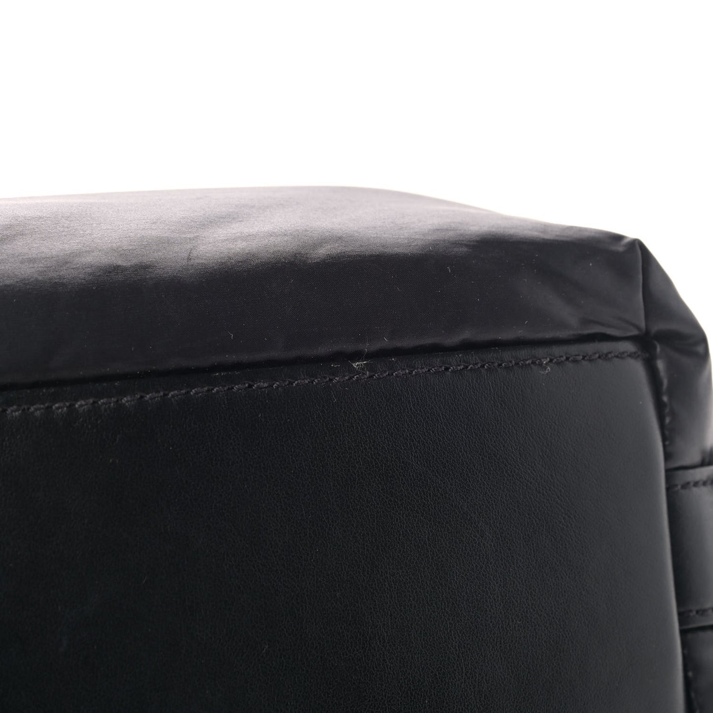 Nylon Calfskin Small Nightingale Black