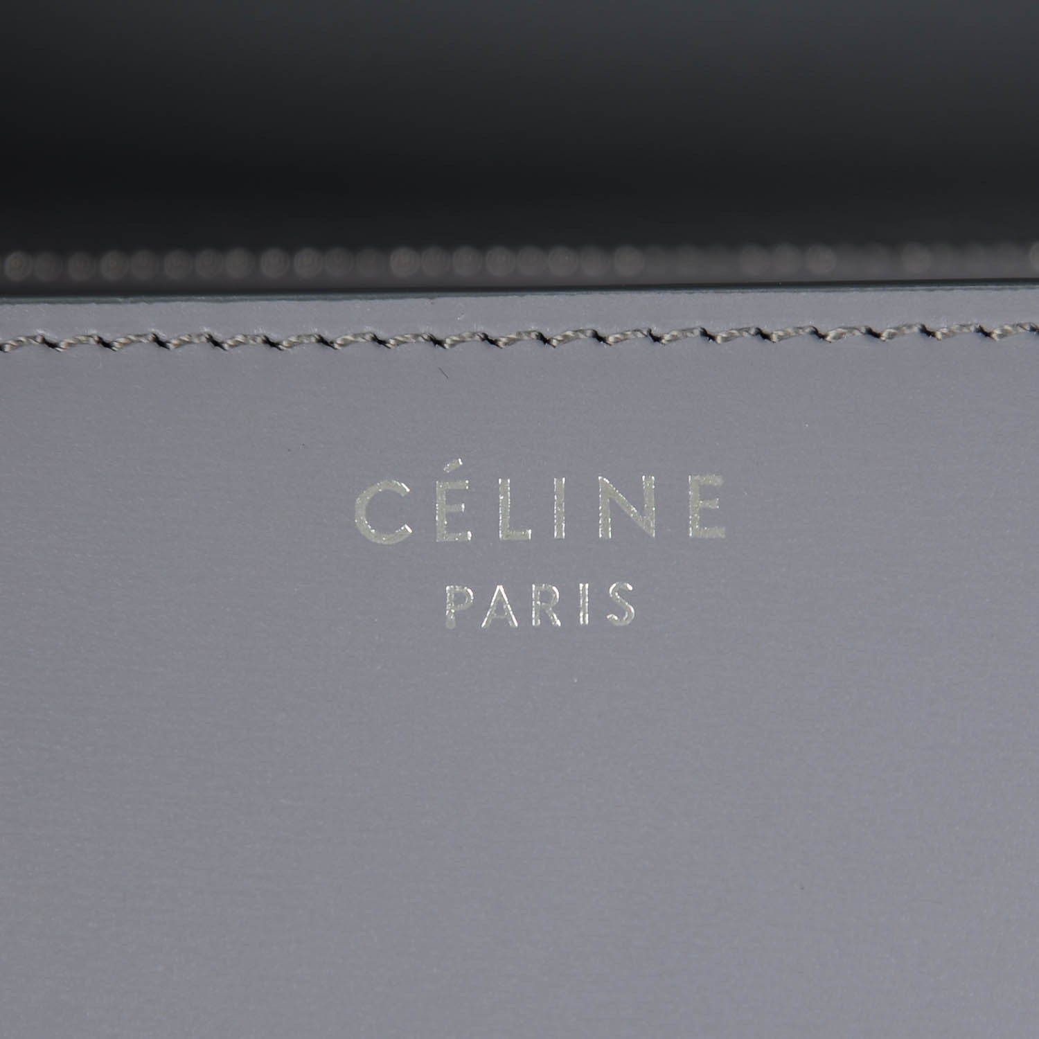 Celine Smooth Calfskin Medium Classic Box Flap Bag Storm 7 of 8