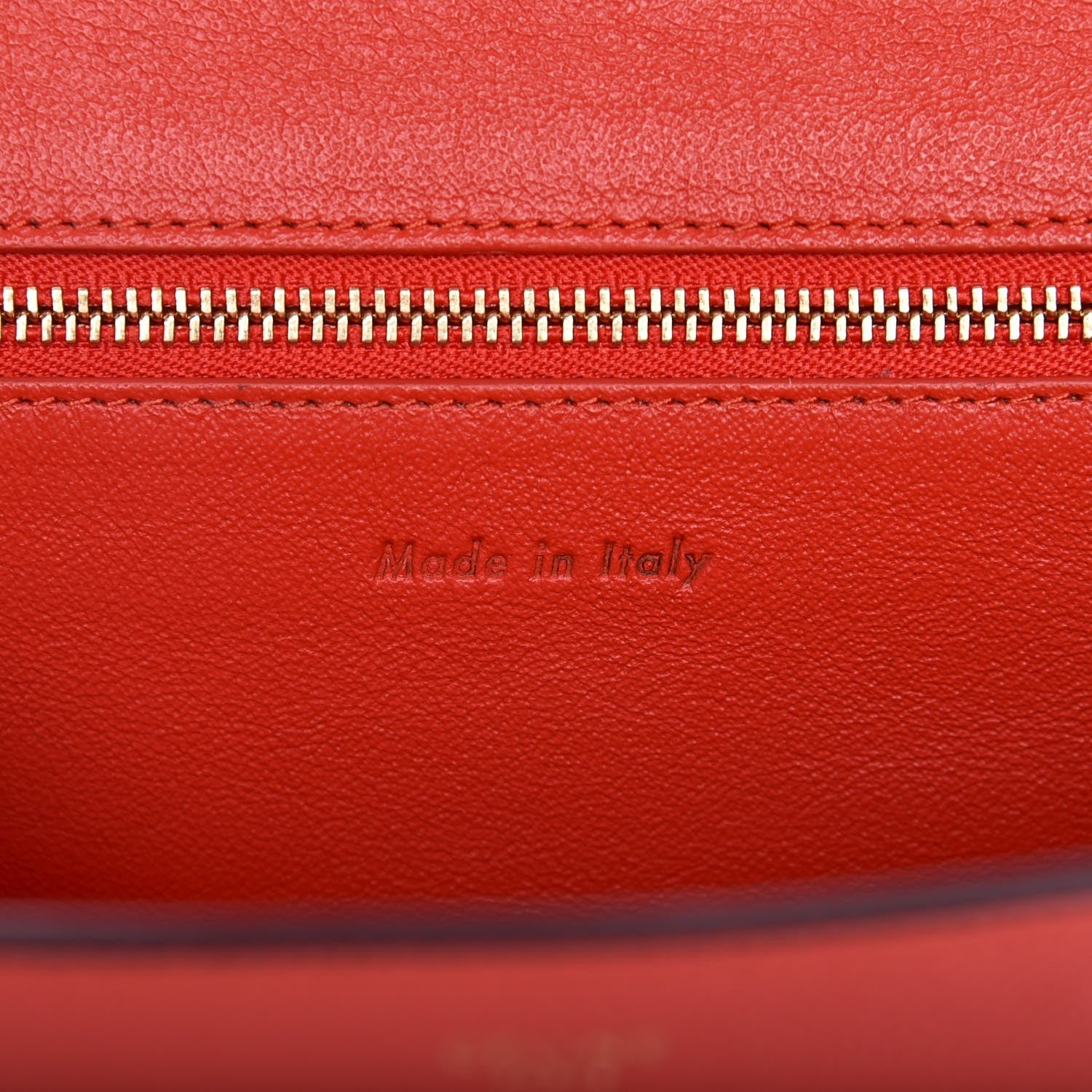 Celine Baby Grained Calfskin Medium Symmetrical Bag Vermillion 7 of 8