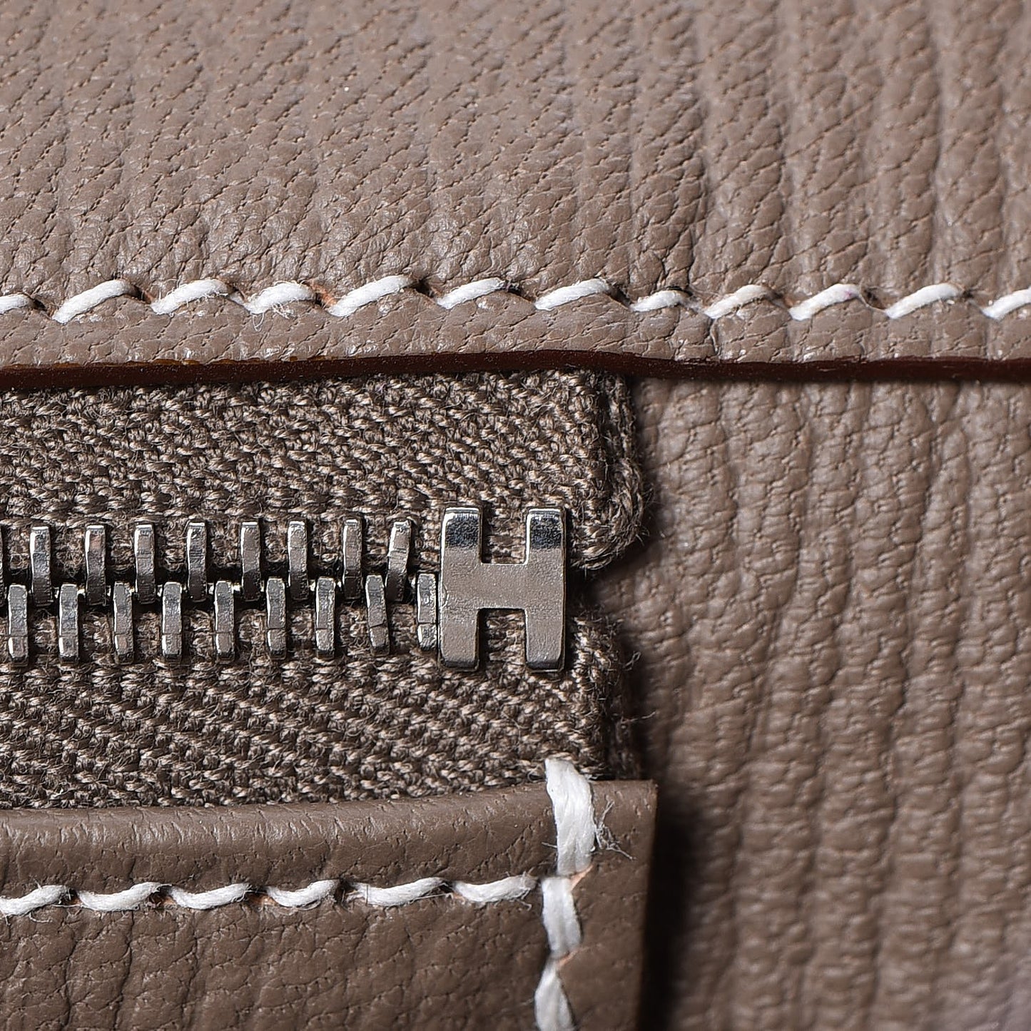 Togo Bi Color Horseshoe Birkin 35 Vert Anis Etoupe