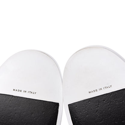 Chanel Calfskin Slip On Sneakers 45 White Black 11 of 16