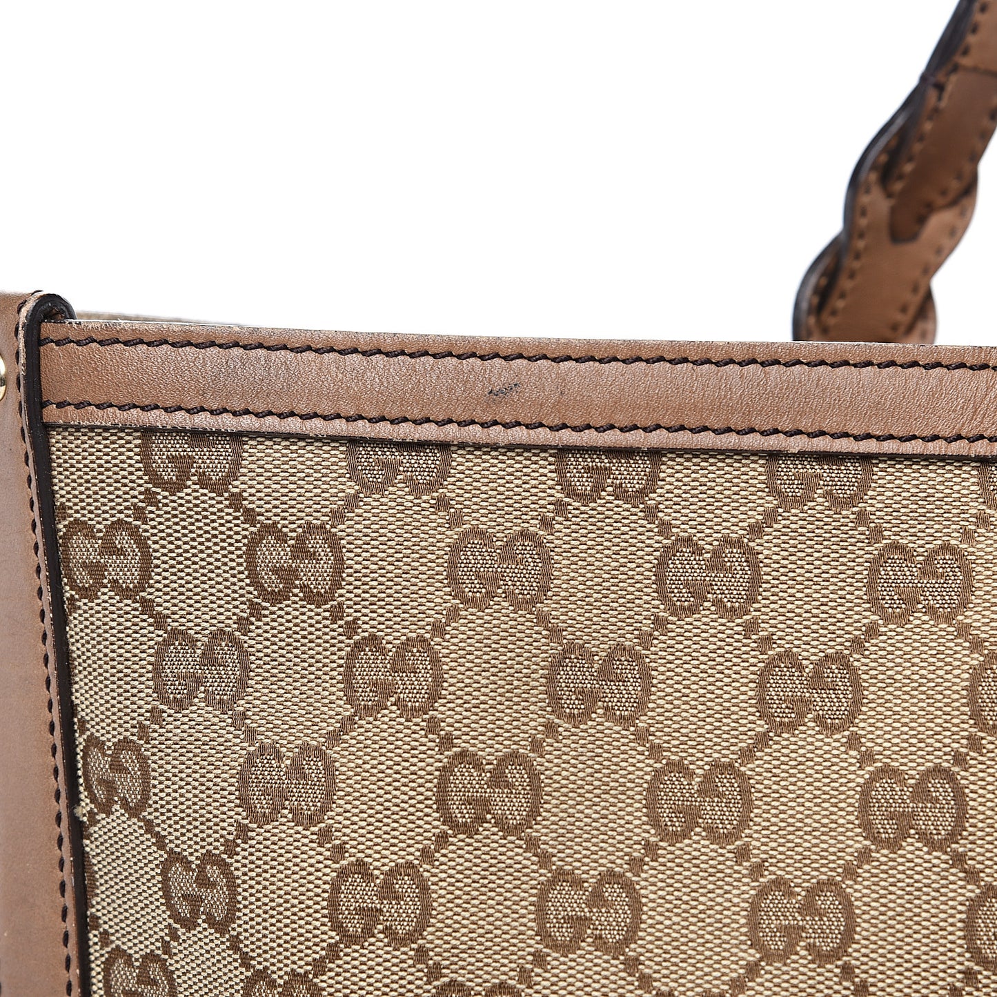 Monogram Large Craft Tote Light Brown