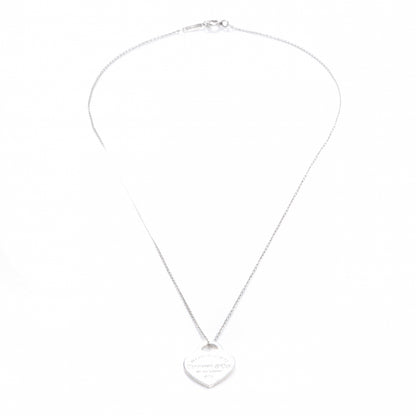 Tiffany Sterling Silver Small Return to Tiffany Heart Pendant Necklace 5 of 6