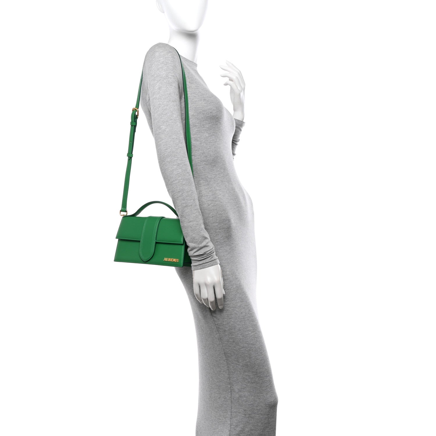 Jacquemus Smooth Calfskin Le Grand Bambino Green 2 of 12