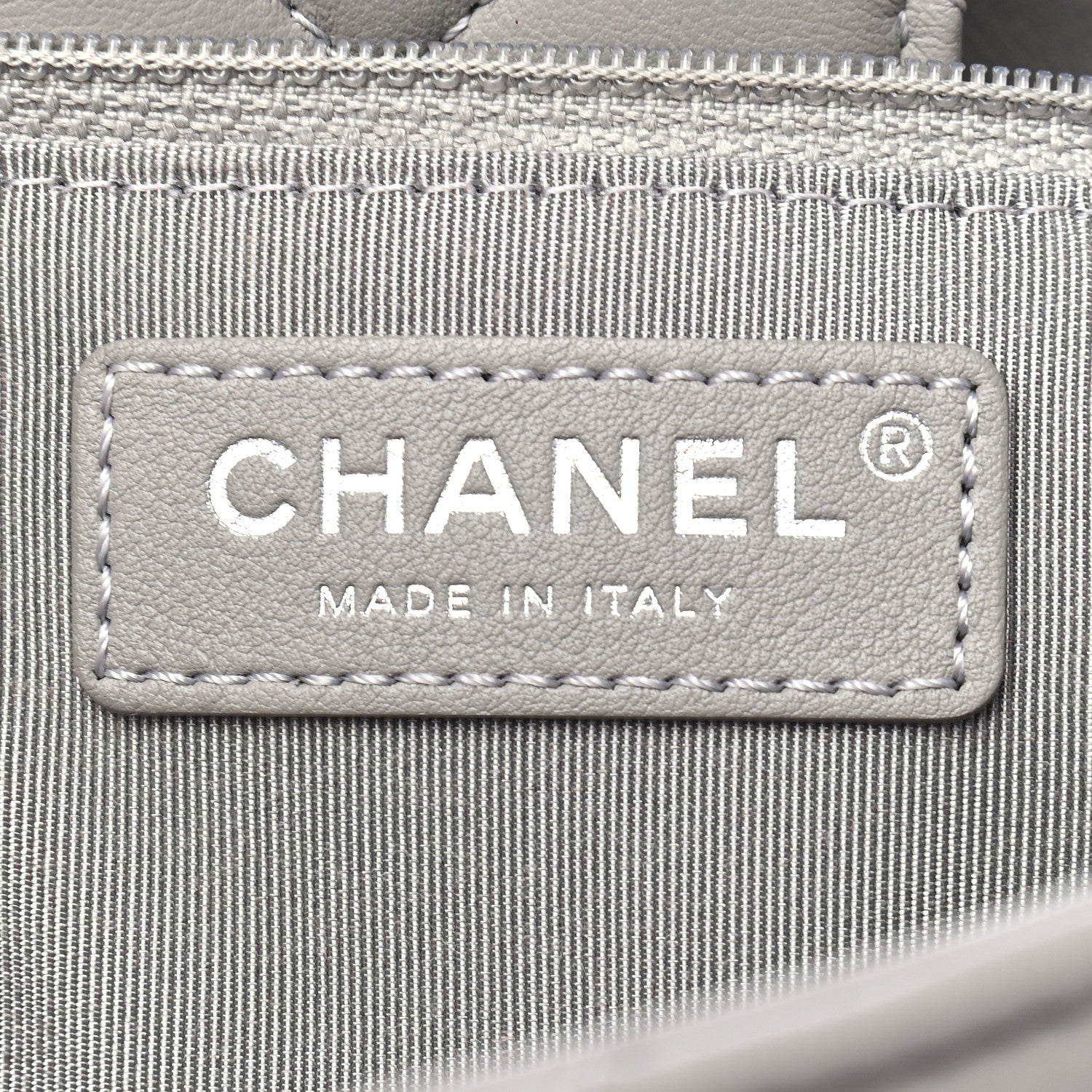 Chanel Calfskin Quilted Large Classic Shopping Tote Grey 5 of 8
