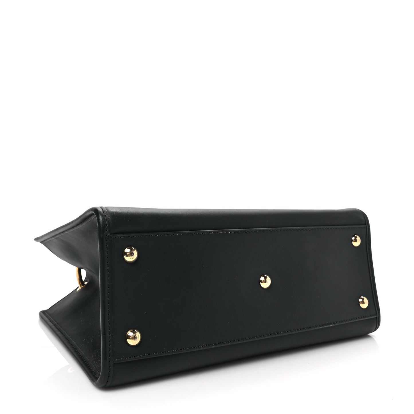 Vitello Century F is Fendi FF 1974 Embossed Small Runaway Satchel Black Maya