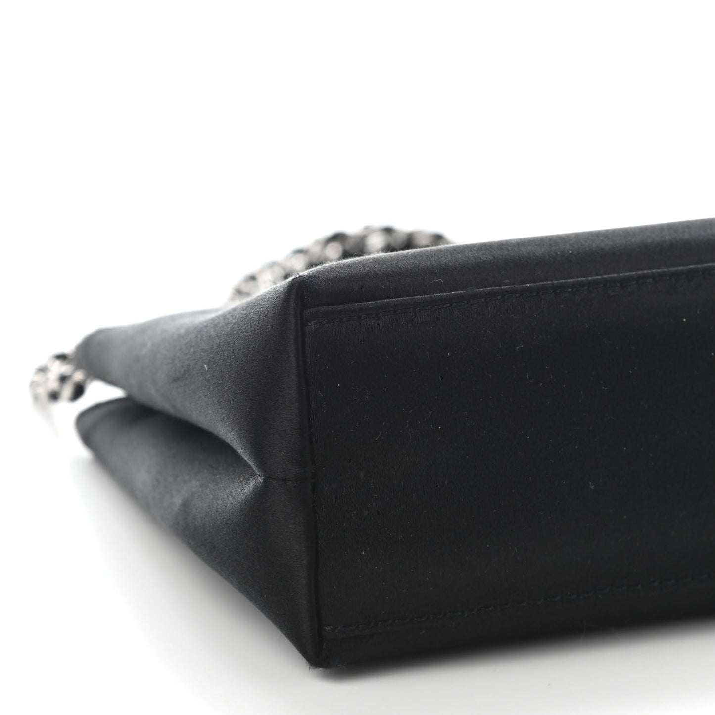 Satin Evening Bag Black