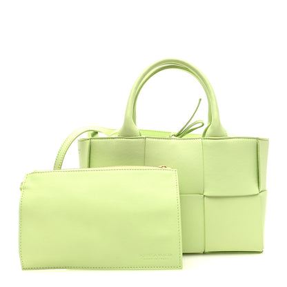 Bottega Veneta Nappa Maxi Intrecciato Mini Arco Tote Fresh Mint 3 of 10