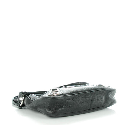 Balenciaga Chevre Silver Metallic Edge Hardware Hip Black 4 of 7