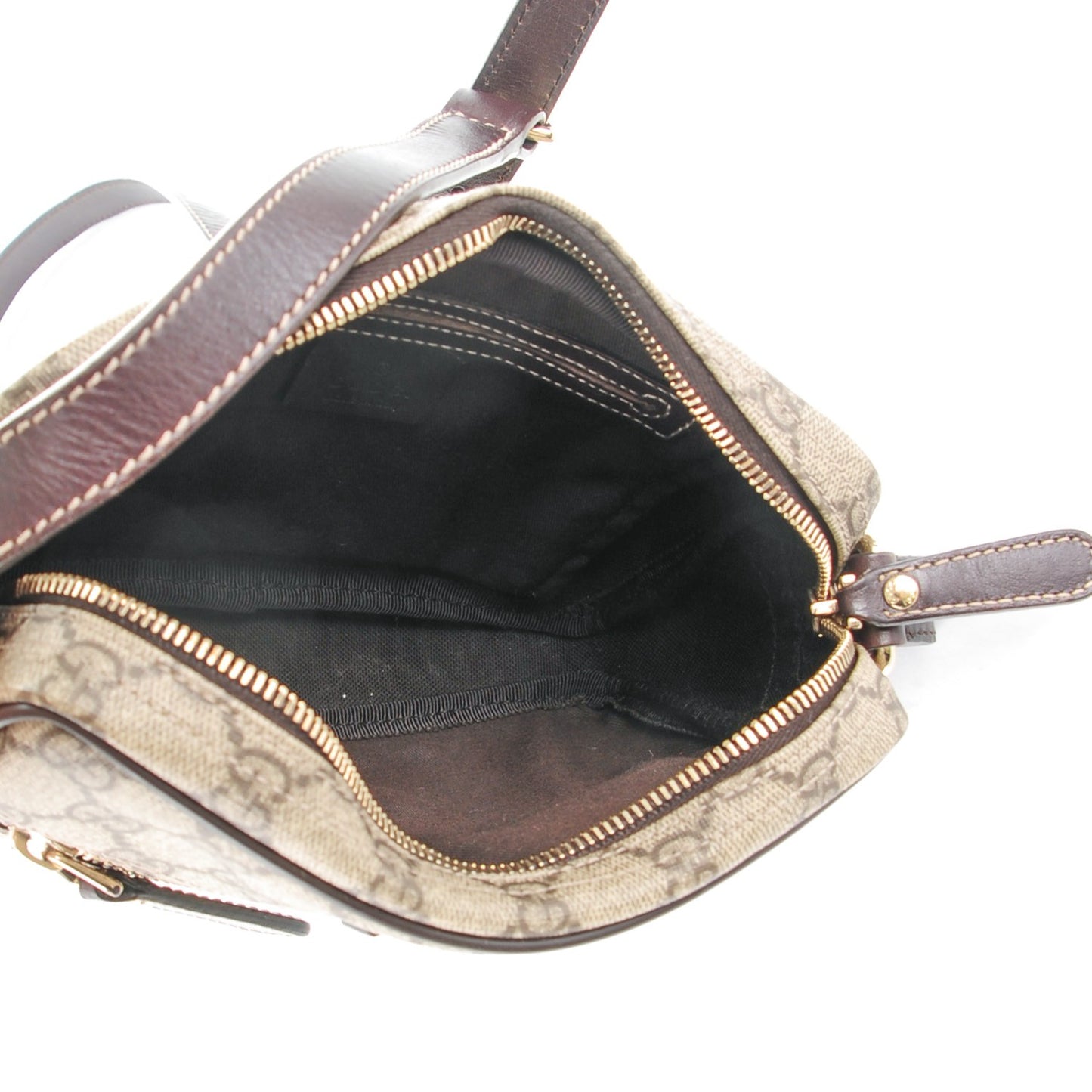 GG Plus Monogram Small Shoulder Bag Dark Brown