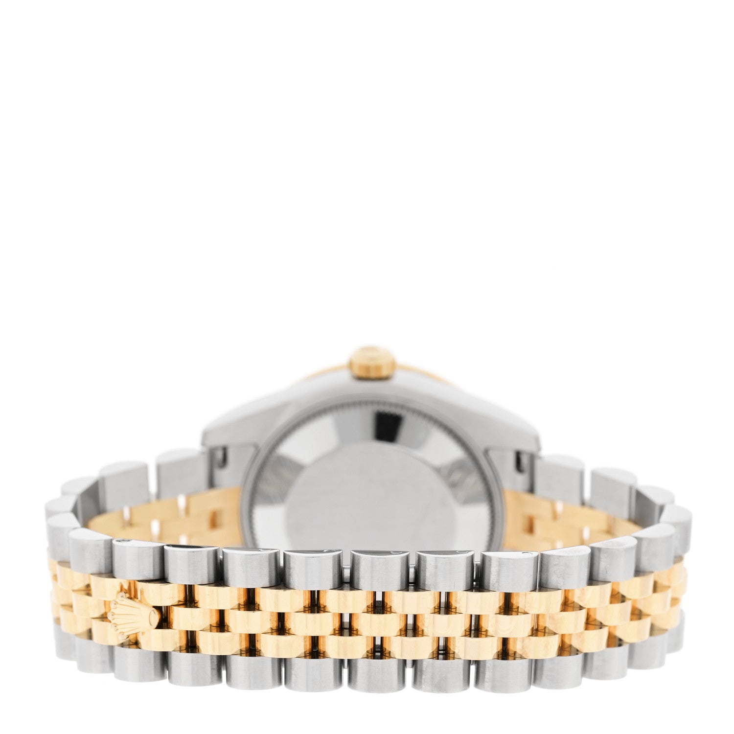Rolex Stainless Steel 18K Yellow Gold Diamond Bezel 31mm Oyster Perpetual Datejust Watch Silver Jubilee 178383 3 of 5