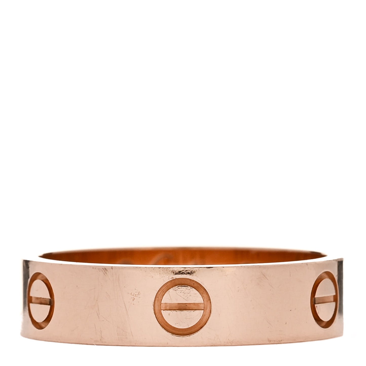 18K Pink Gold 5.5mm LOVE Ring 64 10.75