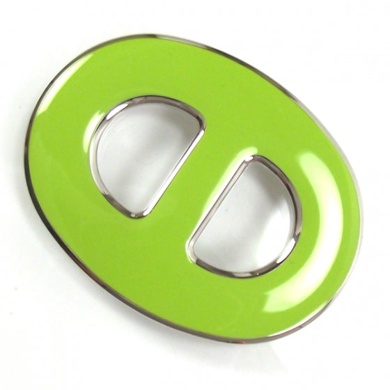 Enamel Chain D Ancre Scarf Ring Green