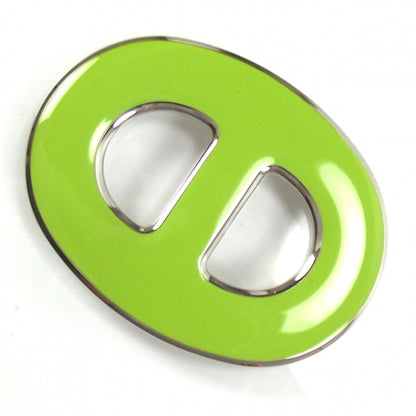 Hermes Enamel Chain D Ancre Scarf Ring Green 1 of 4