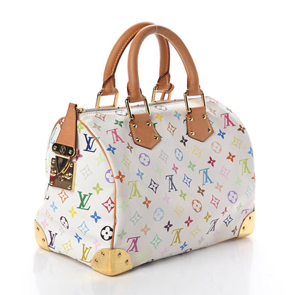 Louis Vuitton Monogram Multicolor Speedy 30 White 2 of 8
