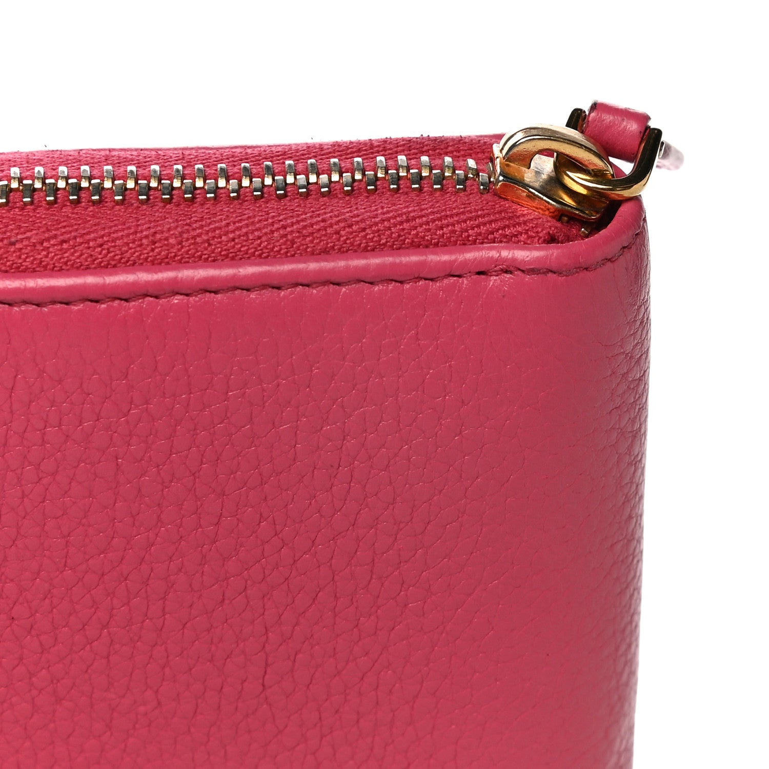 Prada Vitello Daino Zip Around Wallet Peonia 8 of 18