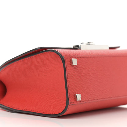 Moynat Carat Calfskin Rejane BB Coral 8 of 10