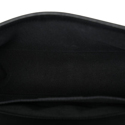 Chanel Calfskin Pleated Medium Boy In Rome Flap Black White 5 of 11