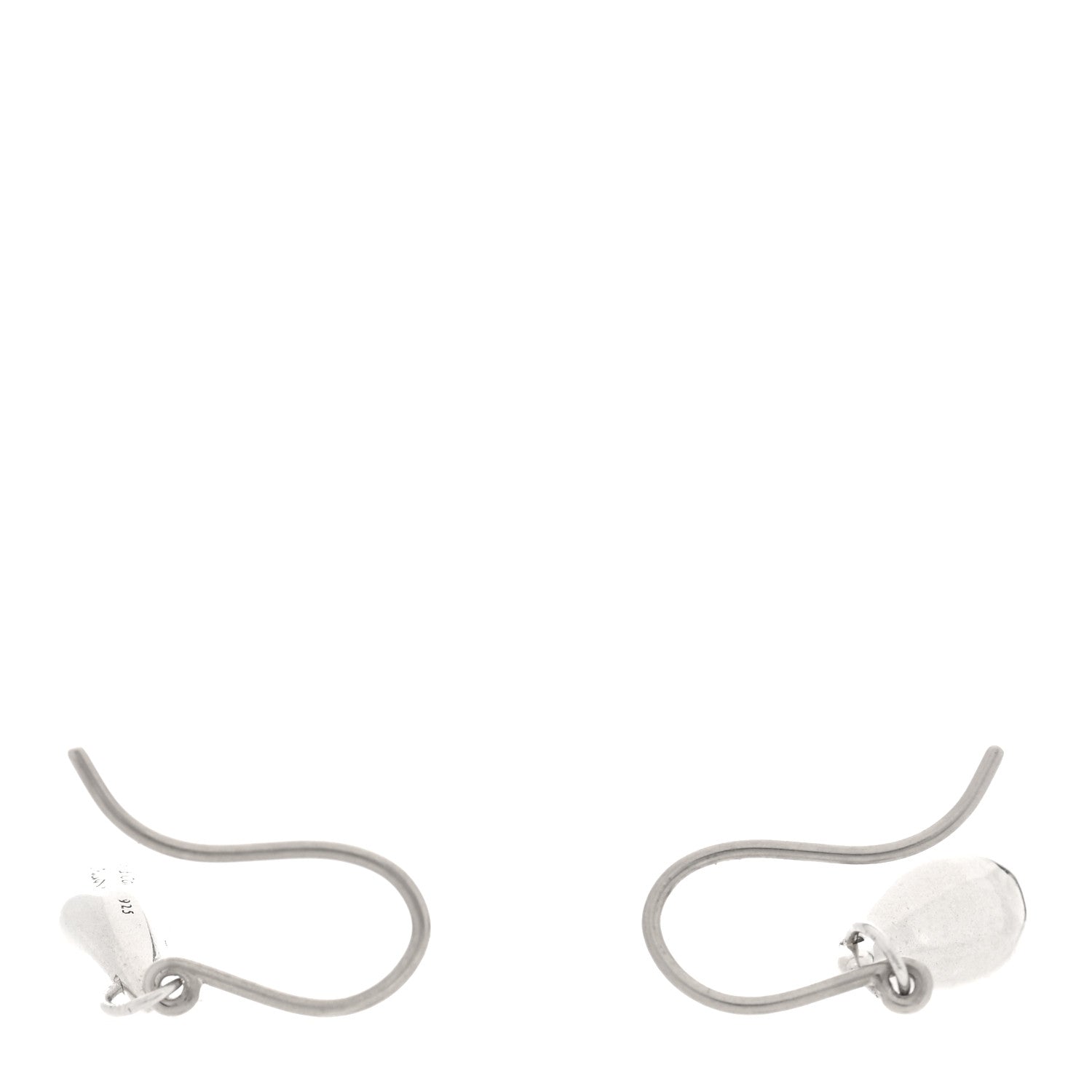 Tiffany Sterling Silver Elsa Peretti Teardrop Earrings 3 of 4