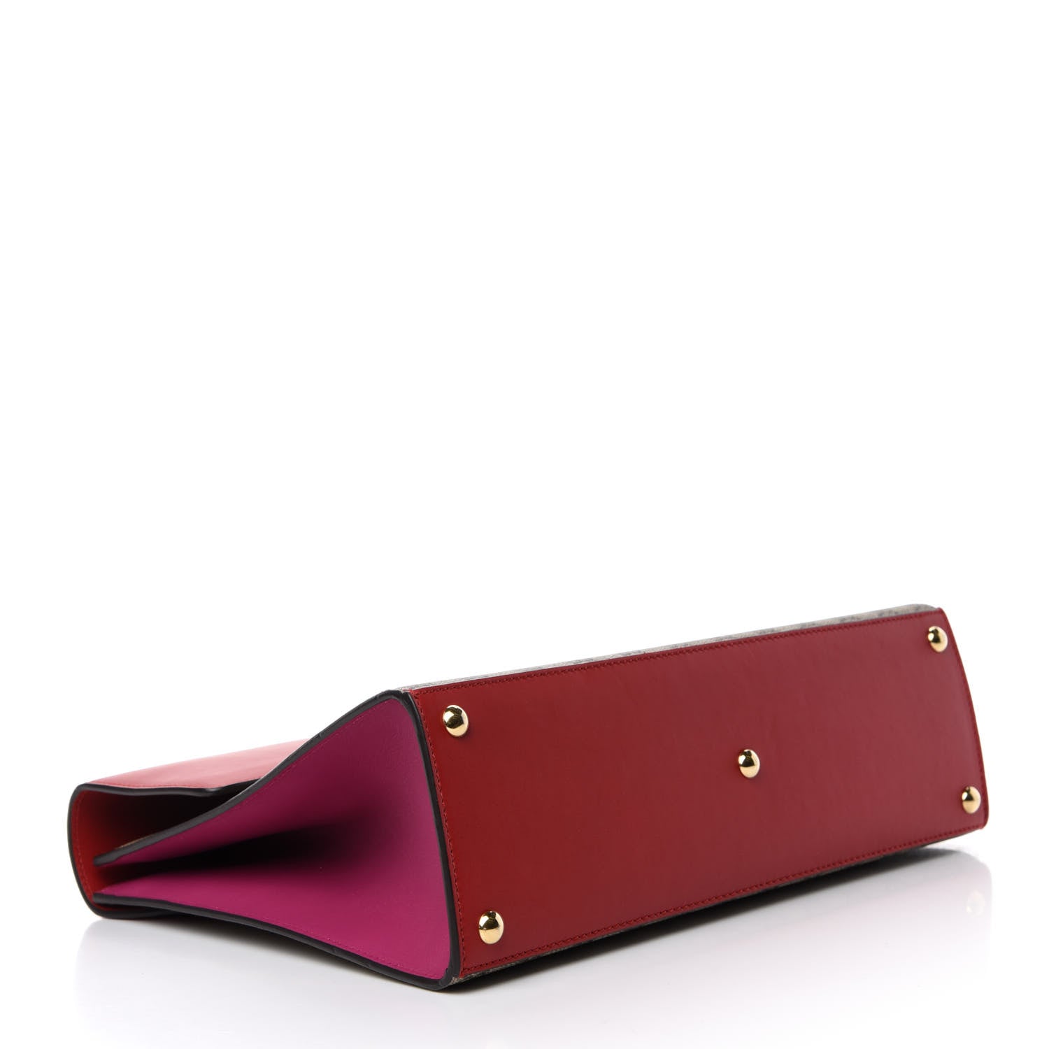 Gucci GG Supreme Monogram Calfskin Medium Padlock Top Handle Bag Beige Hibiscus Red New Rosette 4 of 10