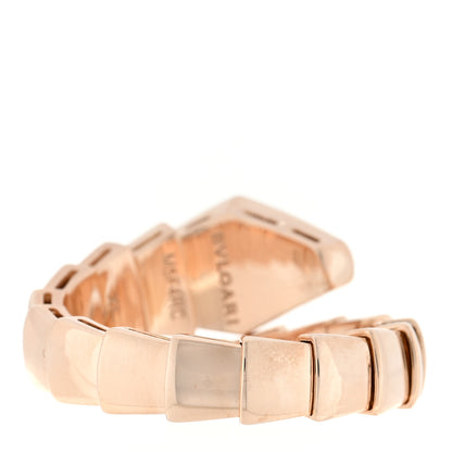 Bulgari 18K Rose Gold Diamond Serpenti Viper Ring XL 3 of 4