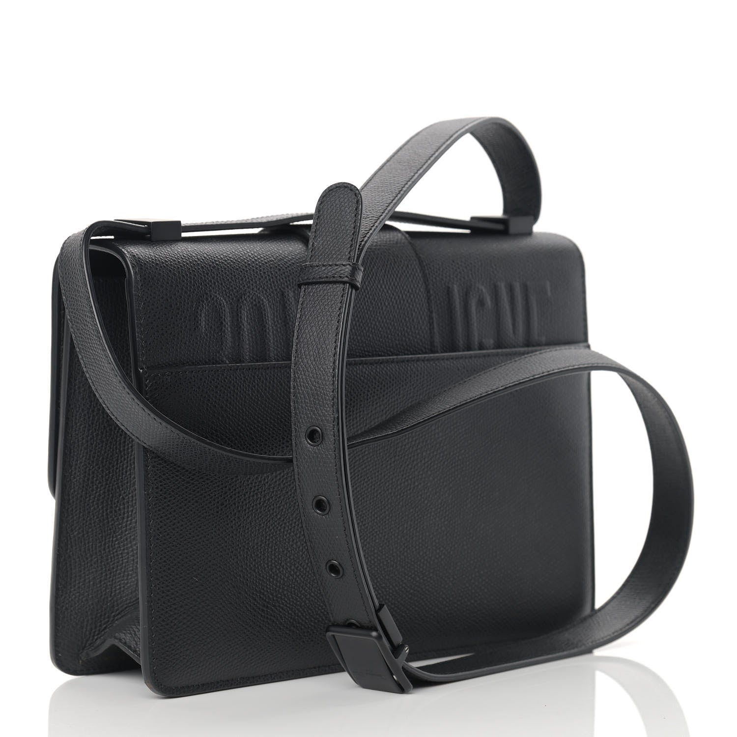 Christian Dior Ultra Matte Grained Calfskin 30 Montaigne Flap Bag Black 3 of 12