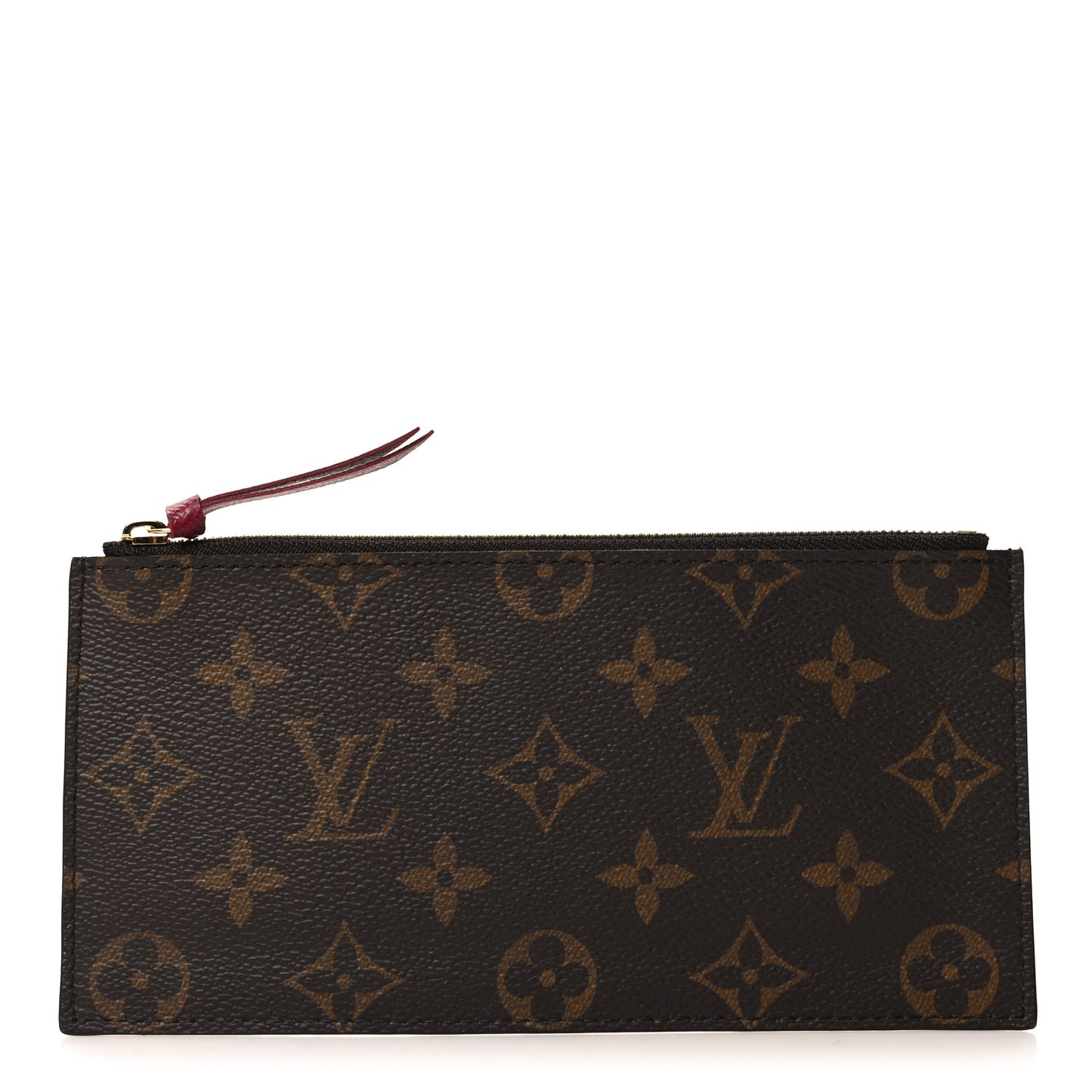 Monogram Felicie Chain Wallet Zippered Insert Fuchsia