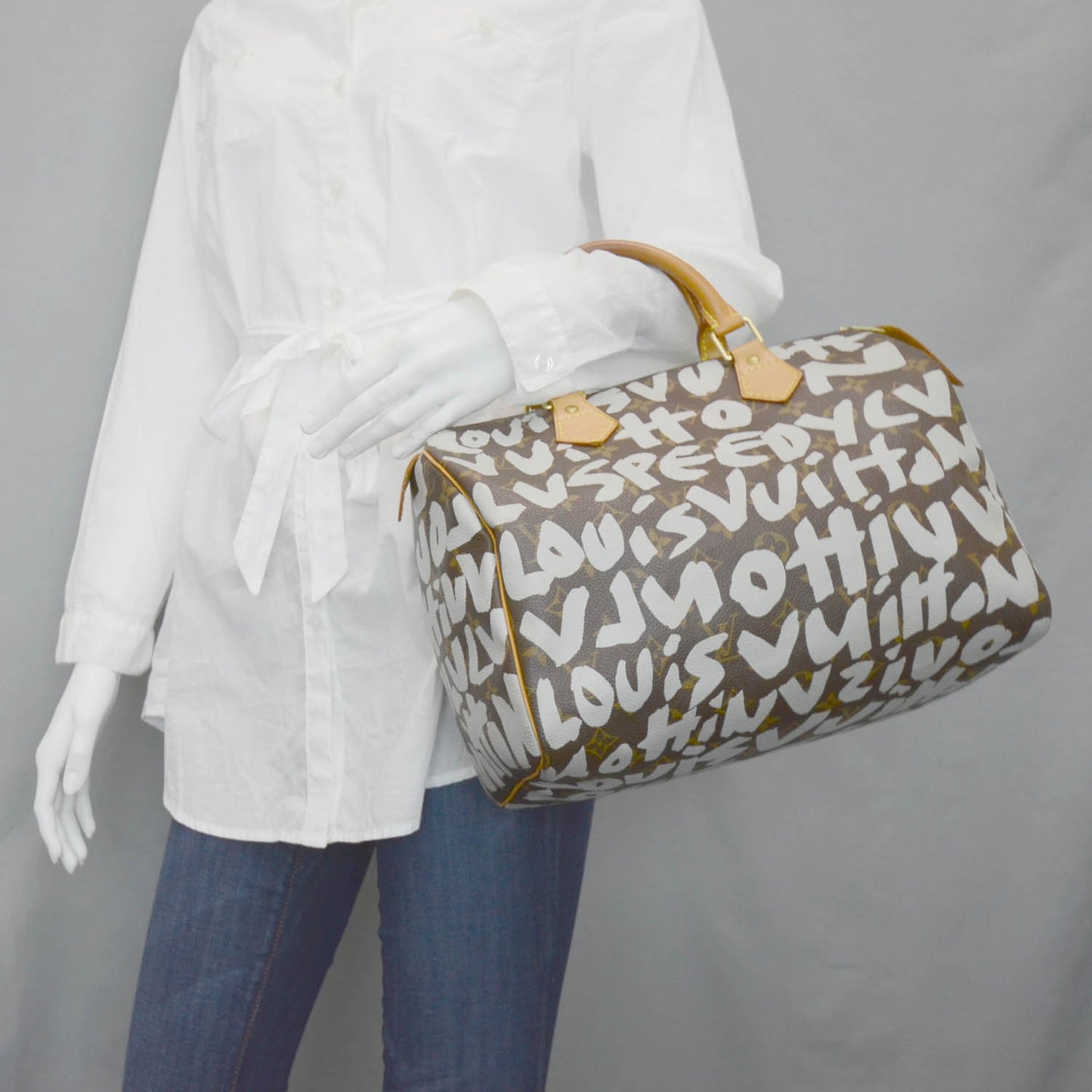 Monogram Graffiti Speedy 30 Silver