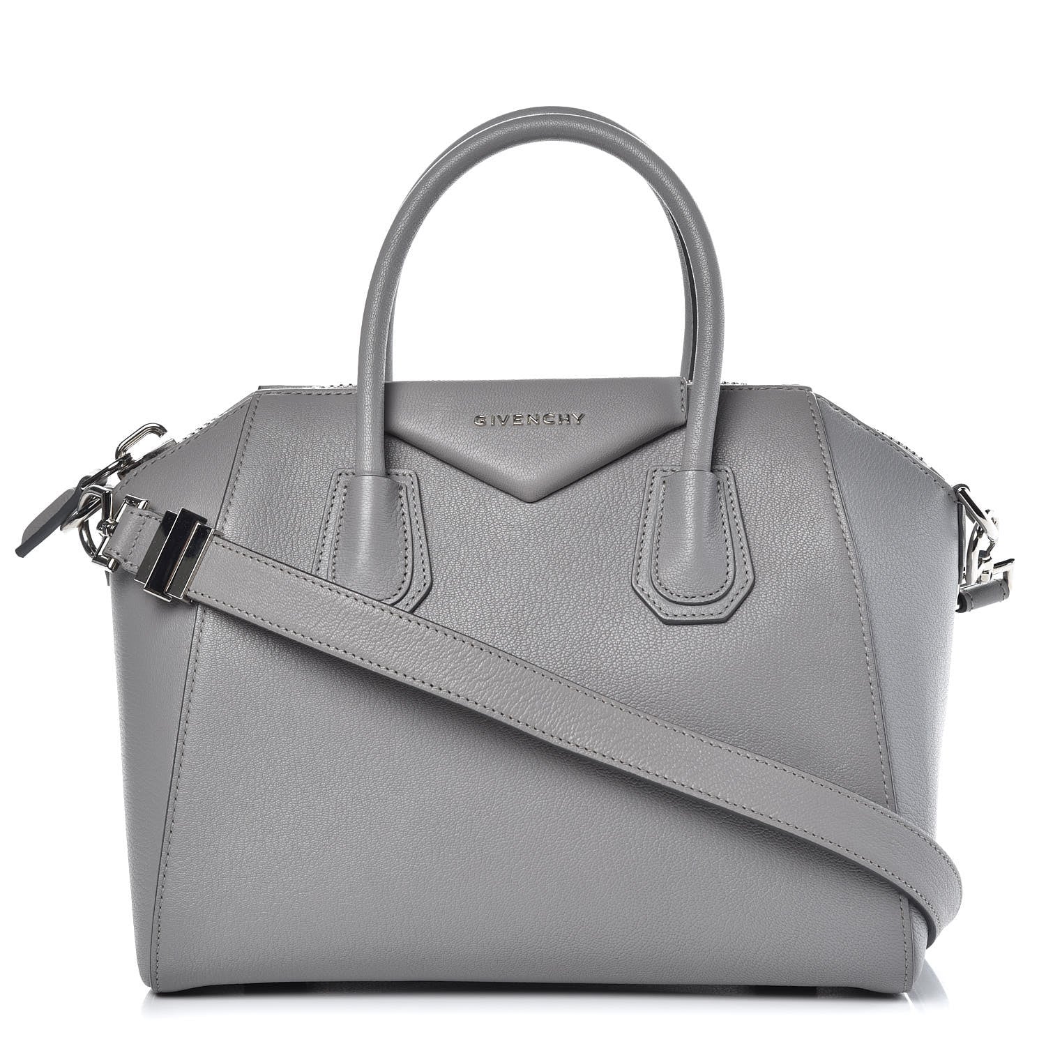 Givenchy Sugar Goatskin Small Antigona Pearl Grey 1 of 11