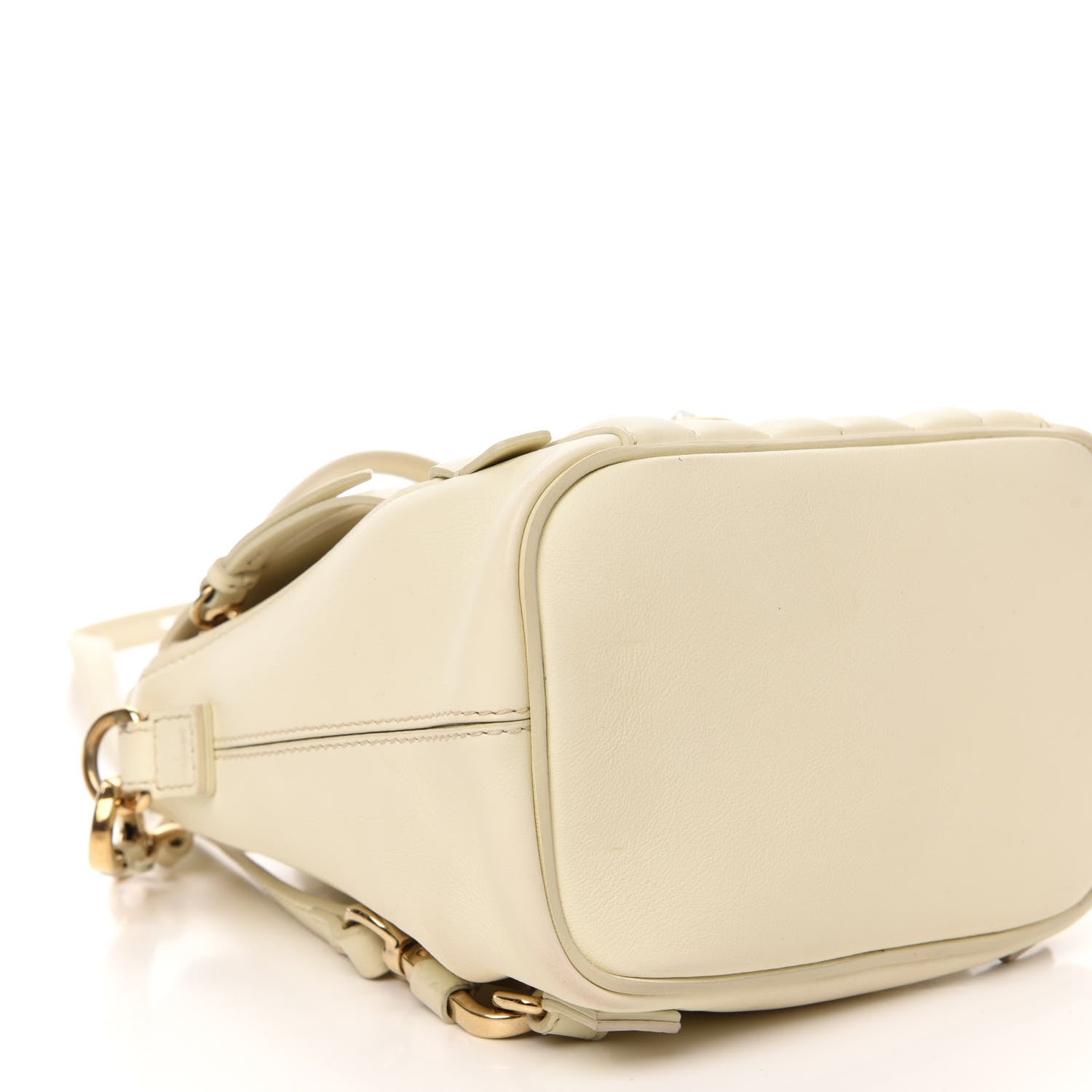 Chloe Calfskin Quilted Mini Faye Backpack Natural White 5 of 13