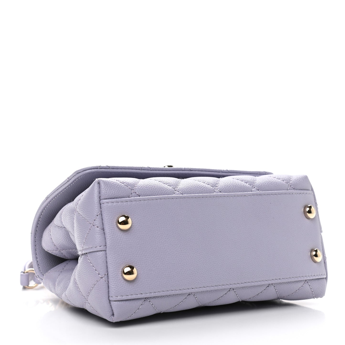 Caviar Quilted Extra Mini Coco Handle Flap Light Purple